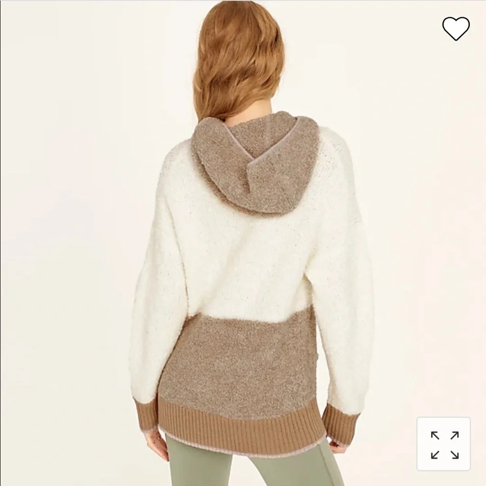 J.Crew Colorblock sweater-hoodie
